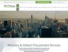 Tablet Screenshot of bottomlinesavings.com